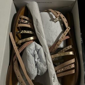 Aldo Snake Skin Sandals